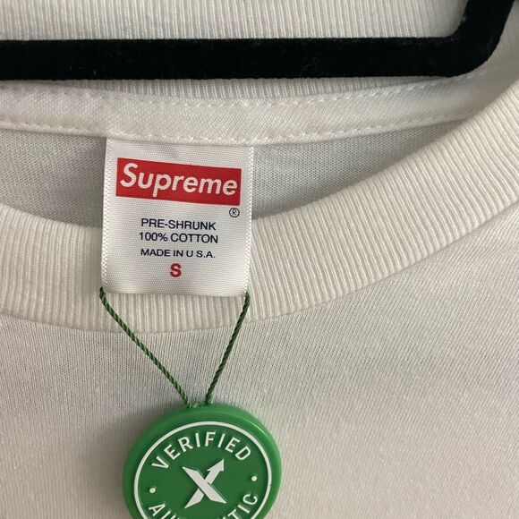 NEW WITH TAGS SUPREME Loved by the Children White T-Shirt Men's Size Small - Picture 9 of 11
